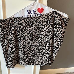 Loft leopard skirt